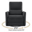 Fauteuil inclinable électrique pivotant en cuir Mikkel-92158023