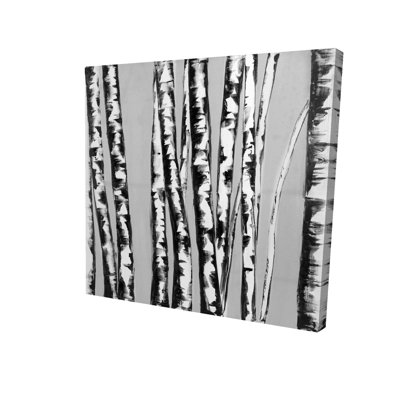 Bouleaux, reproduction sur toile