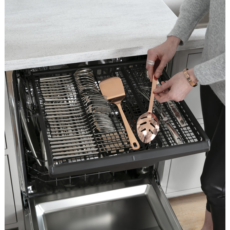 24" 39 dBA Smart Built-In Button Control Dishwasher, Stainless Steel