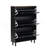 Narrow Design Shoe Cabinet With 3 Flip Drawers, Wood Grain Pattern Top Entryway Organizer With 3 Hooks, Free Standing Shoe Rack With Adjustable Panel For Hallway-1710272330