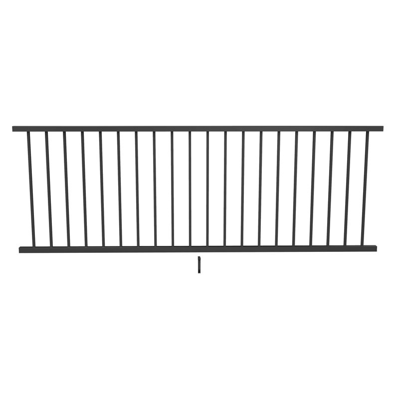 Inspire Railing 32.5-in H Aluminum Level Panel, 32.5" H x 96" W x 2" D, Black Sand
