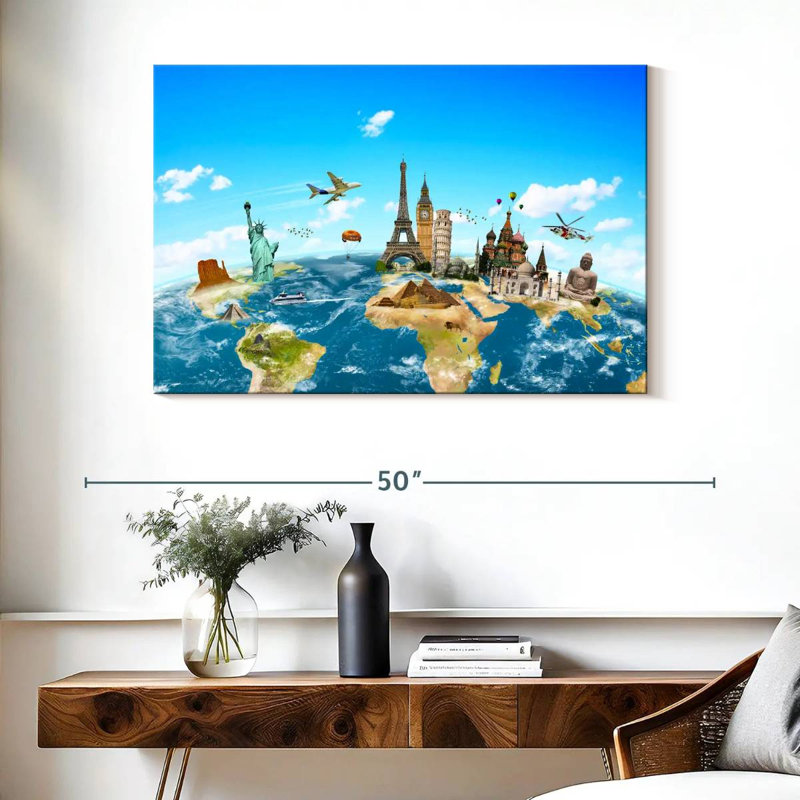 Senne Travel Monuments, 26" H x 39" W