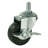 4 Pack 3-inch Rubber Casters with Brake
