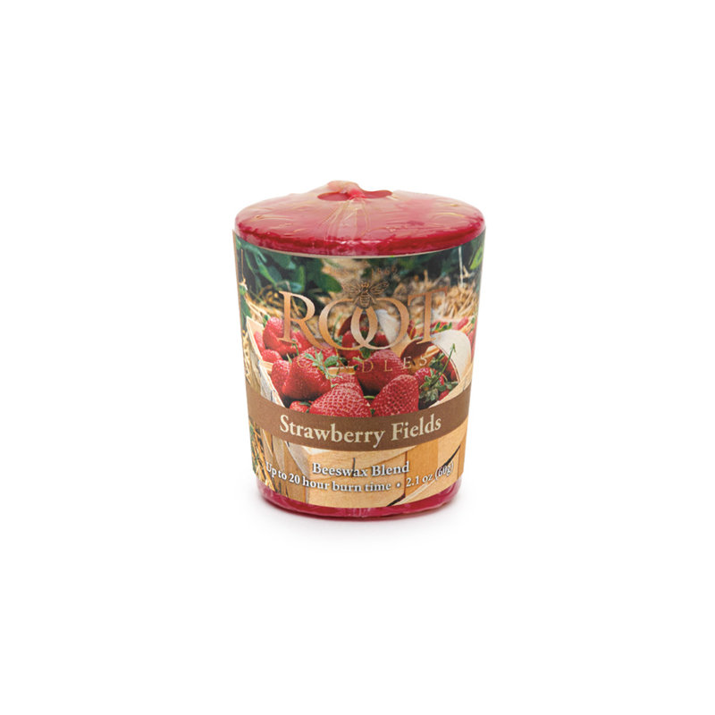 Ensemble de 18 bougies votives parfumées Strawberry Fields
