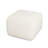 Upholstered Square Ottoman,White,Boucle