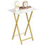 Folding Tables 2 Set, TV Tables For Eating Foldable, TV Tray Table, Small Sofa Laptop Dinner Table For Small Space, Metal Frame, Modern