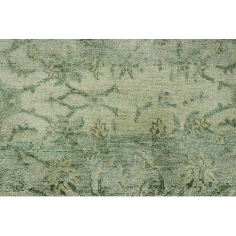 Rug & Kilim’S -Inspired Rug In Soft Greens And Blues With Floral Patterns