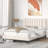 Platform Bed Frame with Tufted Upholstered Headboard & Solid Wood Bed Legs-86671010-86671007
