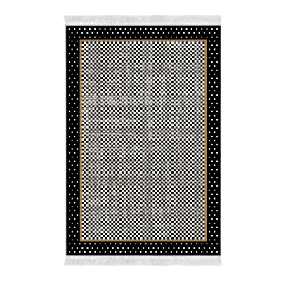 Tapis noir / gris Celya