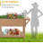 Behn Mobile Wooden Elevated Planter With Wheels