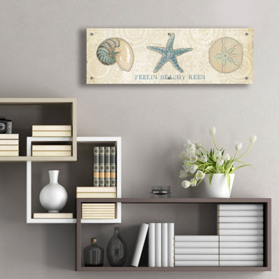 «Beach Treasures 7» par Emily Adams, art mural en verre