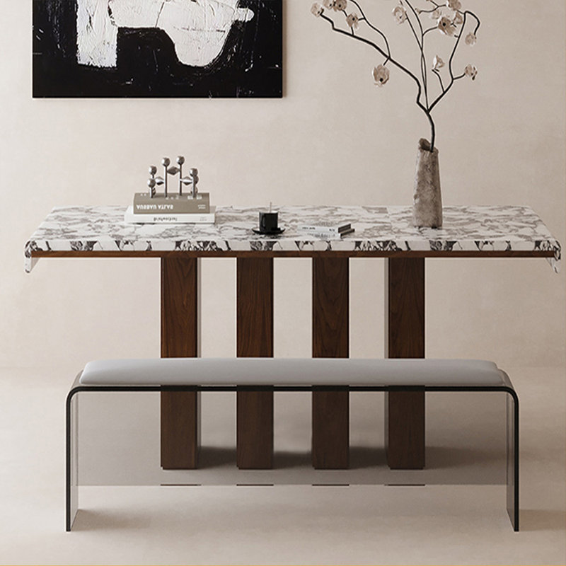 Banc de chambre en cuir gris avec banc d'entrée, Gris