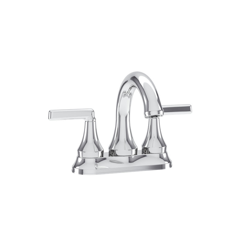 Birch Centerset Faucet with Push Pop Drain, Polished Chrome