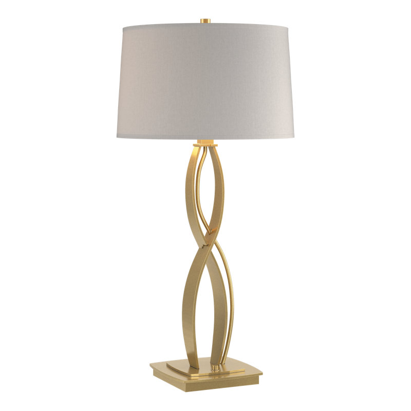 Almost Infinity Table Lamp, Bronze, Flax