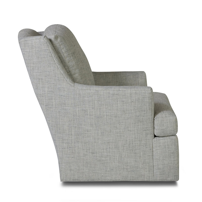 Jules Swivel Armchair, Silver Fox