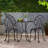 CHARLESTON 3PC CAST BISTRO SET