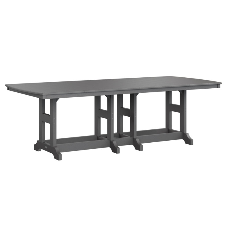 Table de bar rectangulaire Berlin Garden Garden Classic, Gris fumée, H 39,5 po x l 96 po x P 44 po
