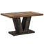 Table de salle à manger de 47 po pour 4-6 personnes - Table de cuisine et de salle à manger blanche avec base piédestal robuste, table de salle à manger rustique en bois pour petits espaces, appartements, salle à manger (table seulement)-939843201