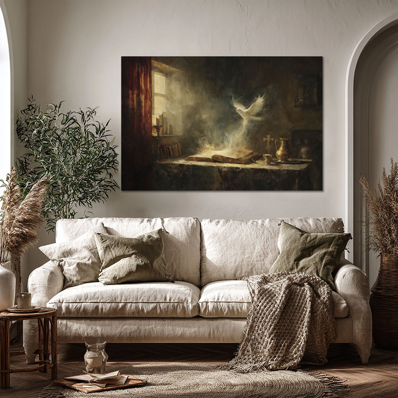 Art mural sur toile grand format Eernal Faith - Décoration de salon, de chambre à coucher ou de bureau, H 32 po x l 48 po