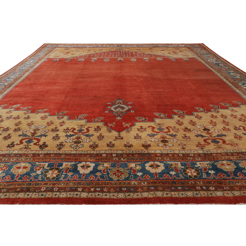 Antique One-of-a-Kind 18’X20’6 Hand Knotted Area Rug