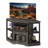 Farmhouse Corner TV Stand With Power Outlet For 55/50 Inch TV