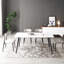 Table de foyer 70 po en porcelaine blanche, chaleureuse et élégante, facile à construire et stable