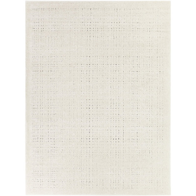 Tapis abstrait moderne à motif craie Leif, Rectangle 5 pi 3 po x 7 pi