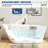 69"l X 30''w Freestanding Acrylic Slipper Soaking Bathtub, Chrome Drain & Pearl-shaped Overflow, Modern Design For Luxury Bathrooms