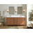 Elizabeth Teak  72 In. W X 22 In. D Double Sink Bathroom Vanity In Dark Natural With Cove Edge Quartz-106298330