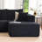 108.2” Modular Sectional Cloud Sofa for Living Room Modern Minimalist couch with L-Shaped Chaise Upholstered Corduroy Couch, Deep Seat, No Assembly Required (Lounge Chaise)-1994353292-1994353291