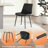 Leather Dining Chairs, Mid Century Modern Faux Leather Kitchen Chairs-1077669300-1077669307