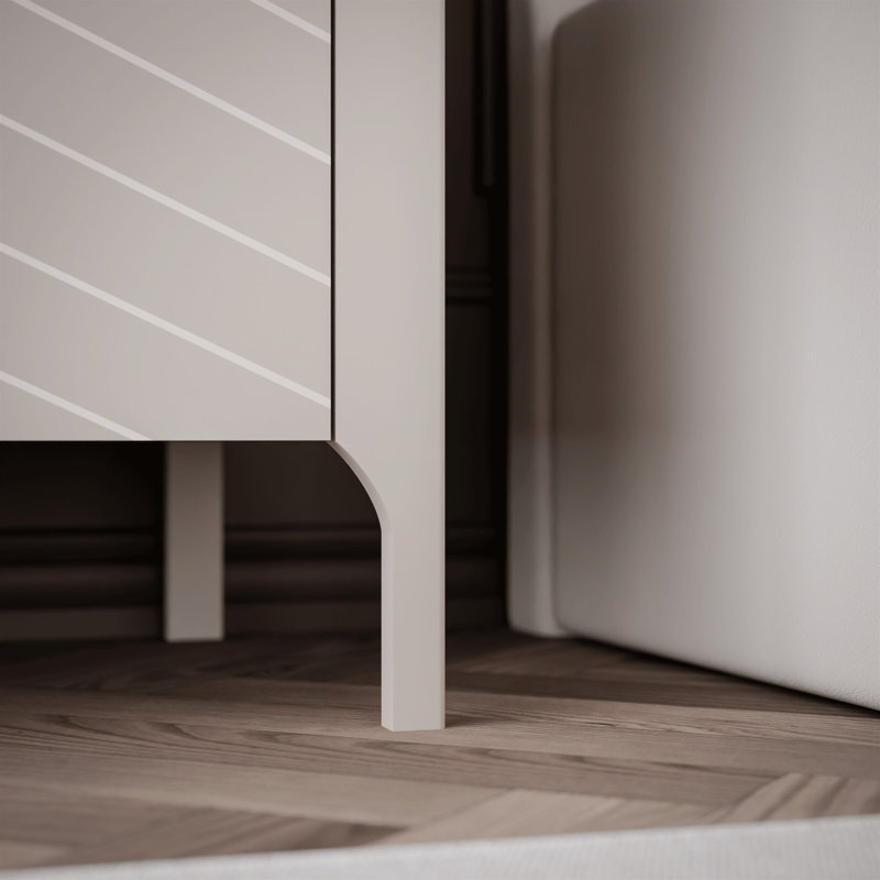 54cm W Bedside Table, Ivory