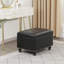 Banc de rangement avec repose-pieds en similicuir-121504026