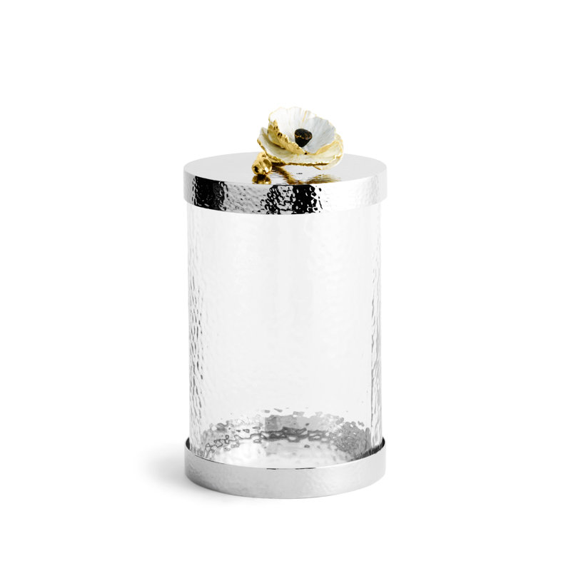 Anemone Canisters, 9.5" H x 5.25" W x 5.25" D