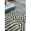 Tapis vert en jute / sisal à motif géométrique tissé à plat Simpson-1637613839