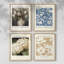 «Vintage Floral Print XXIX», 4 pièces sur papier-1257602727-1257602724