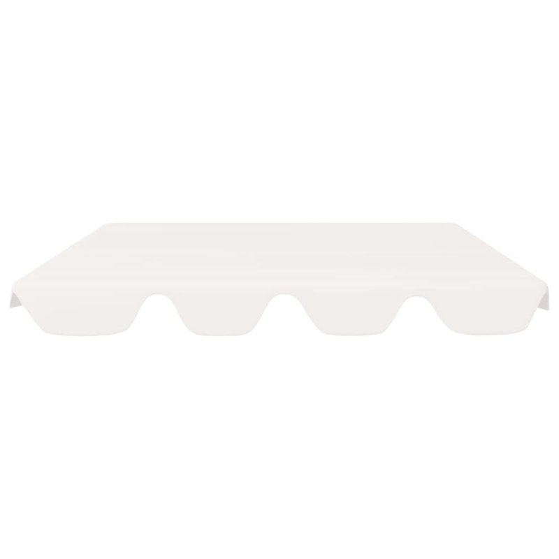 Replacement Canopy for Garden Swing, White, 18cm H x 82,5/105 cm W x 150cm D