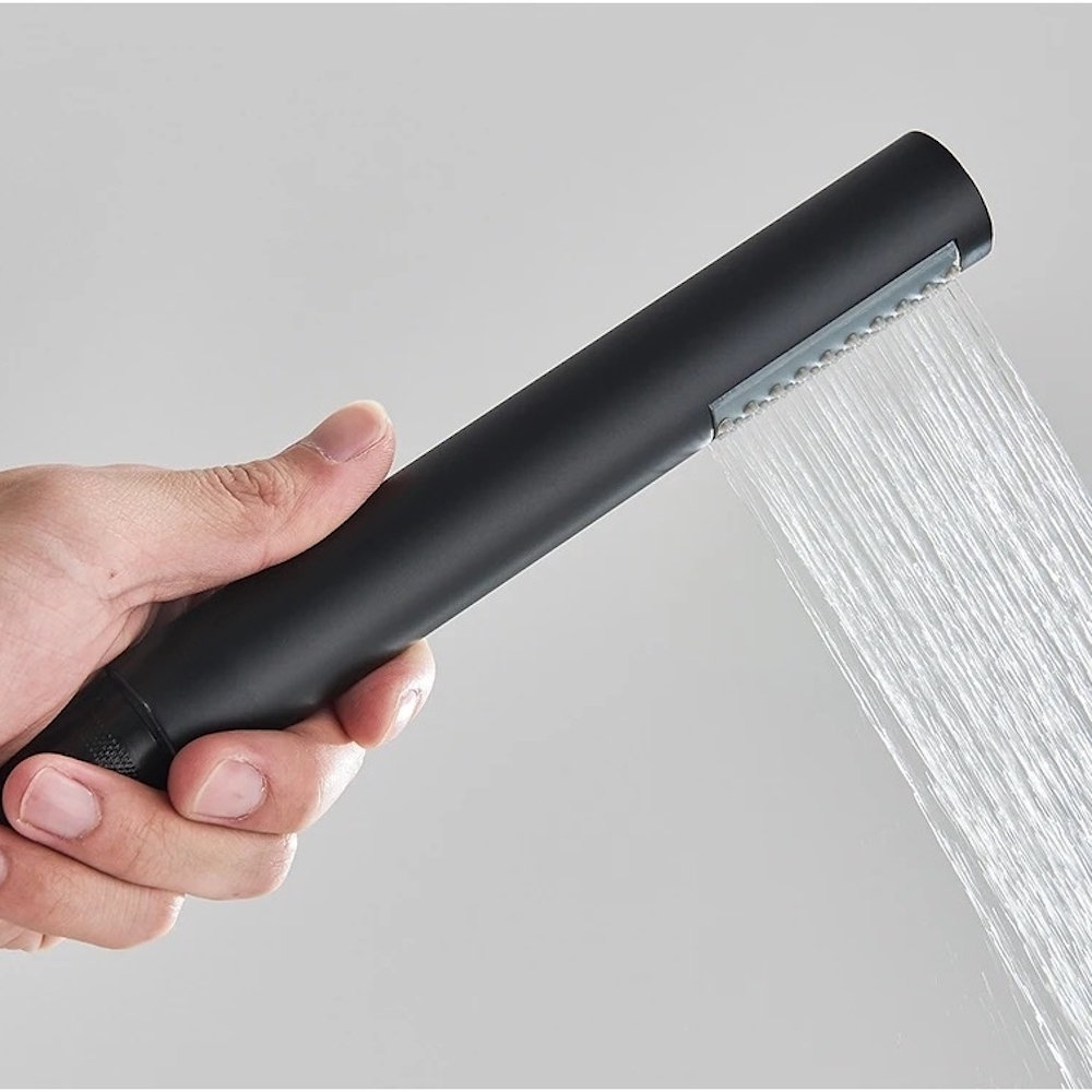 Katori Triple Function Outdoor Shower, Matte Black