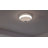19" 7-ABS-Blade White Flush Mount Ceiling Fan Light With RGB Light, Remote Control, APP, Modern Small for Bedroom