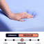 Matelas double de 12 po - Housse bleue avec mousse à mémoire de forme rafraîchissante et ressorts pour un sommeil profond et paisible