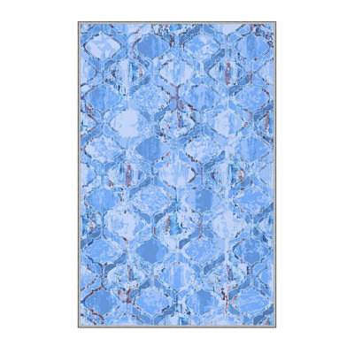 Premium Hall Carpet – 3.3 x 9.8 ft, 100% Polyester, 0.3 in Pile Height | Antibacterial, Non-Slip Underside, Machine Washable | 3D Digital Print Design, Durable & Easy to Clean, Ideal for Home Decor