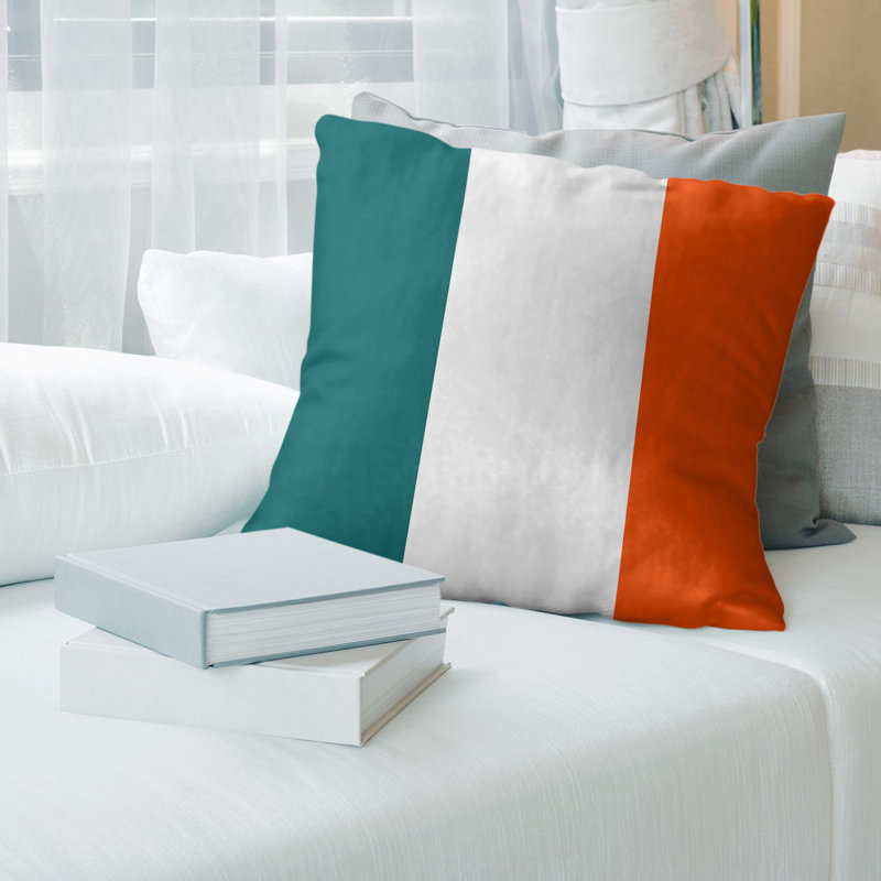 Housse de coussin, 14 po x 14 po, Blanc, Polyester filé
