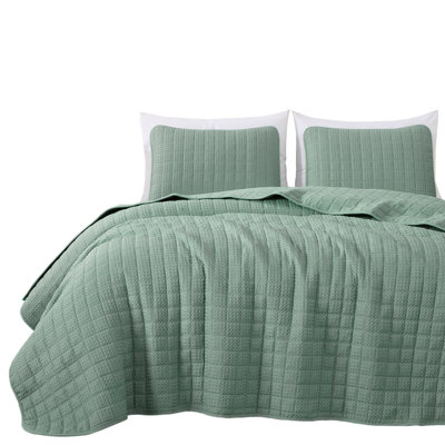 Wilmer Waffle Weave Textured Quilt Set