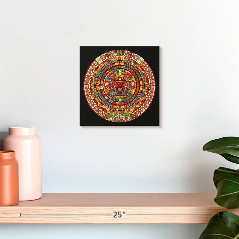 Calendrier maya coloré Nicci, H 10 po x l 10 po