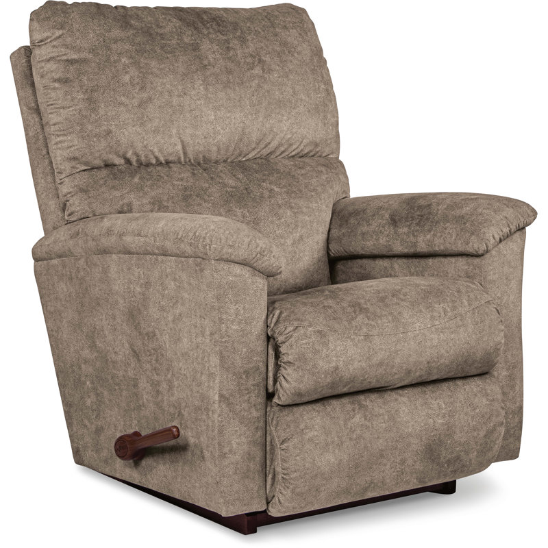 Brooks Rocking Recliner with iClean Fabric, i-Outlier Mushroom Performance Microfiber, Manual