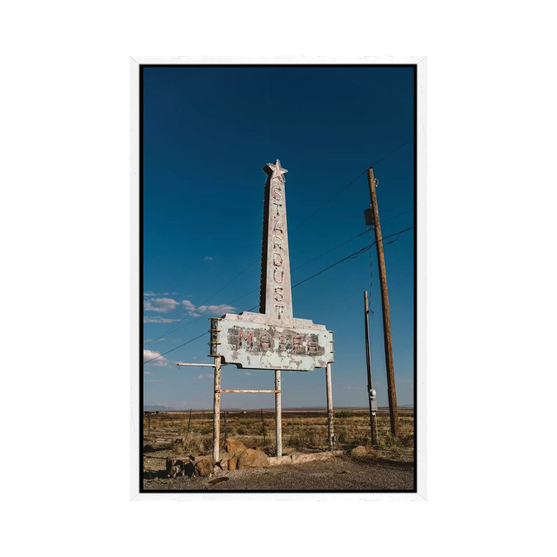 Marfa Stardust by Bethany Young - Print on Canvas, White Framed, 101.6cm H x 66.04cm W x 3.81cm D
