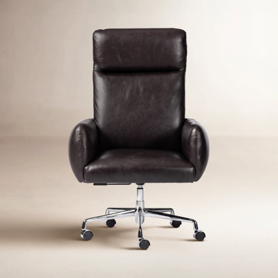 Ottavina Genuine Leather Executive Chair with Headrest