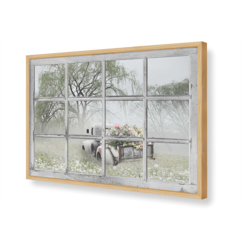 «Spring Flowers» par Lori Deiter, reproduction d'art, L 40 x H 30, Tanné, Impression encadrée