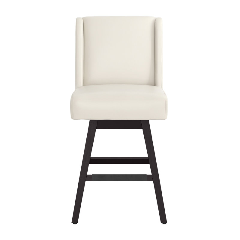 One Indoor/Outdoor Modern Classical Rotatable Bar Chair, City Armless Swiveling Bar Chair With Soild Wood Legs, High Table, Modern Counter, High Bar Stool, Home Office, Kitchen Island Chair
