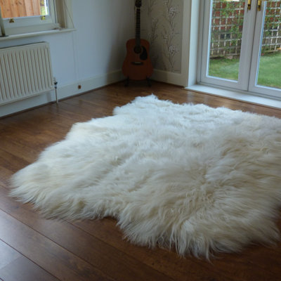 Kearney Solid Colour Sheepskin Area Rug